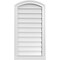 Ekena Millwork Arch Top Surface Mount PVC Gable Vent: Functional, w/ 2"W x 2"P Brickmould Sill Frame, 18"W x 34"H GVPAR18X3403SF - alternate 1